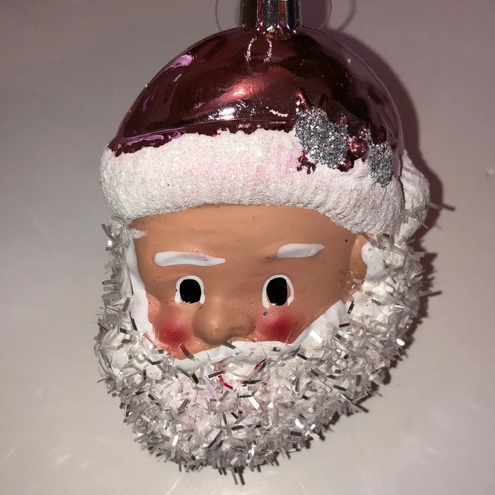 Santa Ornaments Retro Santa Ornaments New but look old Santa Claus Ornaments